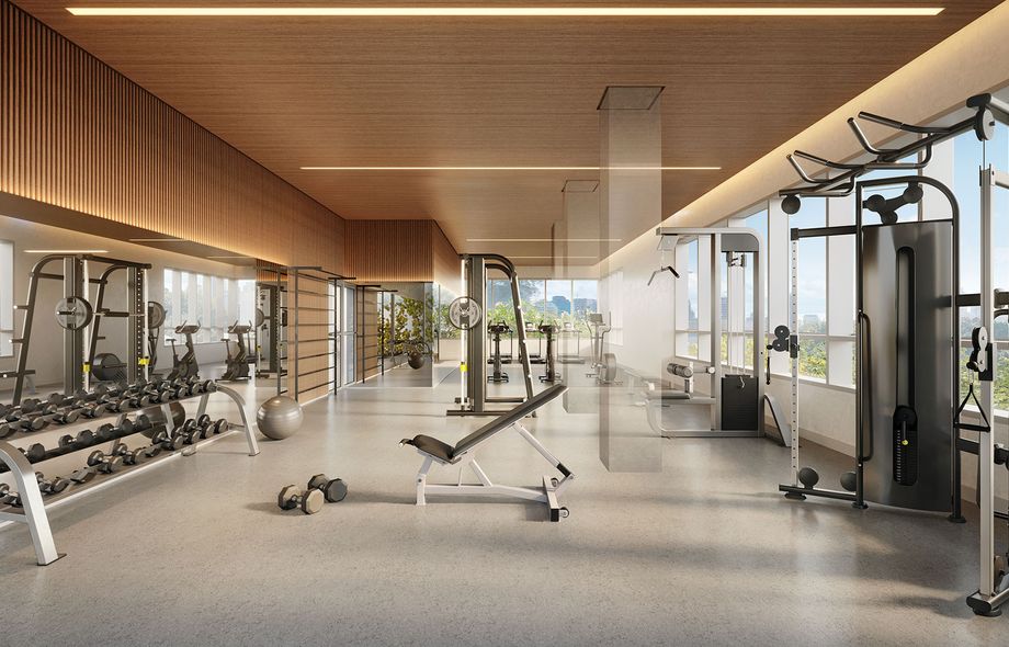 Perspectiva da Sala Fitness